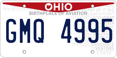 OH license plate GMQ4995