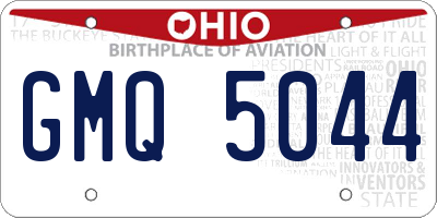 OH license plate GMQ5044
