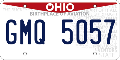 OH license plate GMQ5057