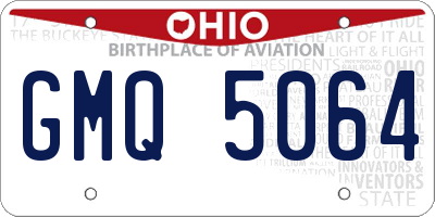 OH license plate GMQ5064