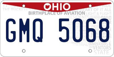 OH license plate GMQ5068