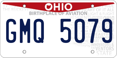 OH license plate GMQ5079