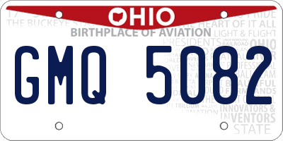 OH license plate GMQ5082