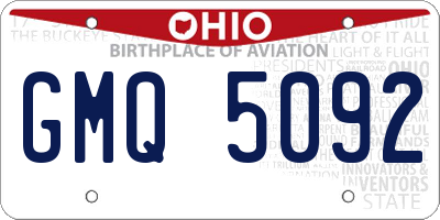 OH license plate GMQ5092