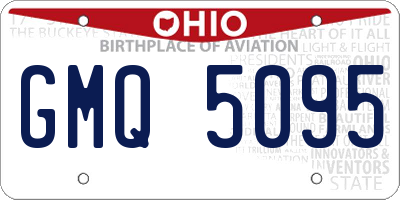 OH license plate GMQ5095