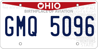 OH license plate GMQ5096
