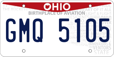 OH license plate GMQ5105