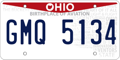 OH license plate GMQ5134