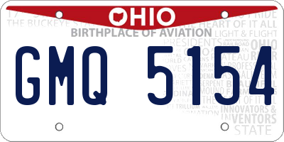 OH license plate GMQ5154