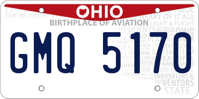 OH license plate GMQ5170