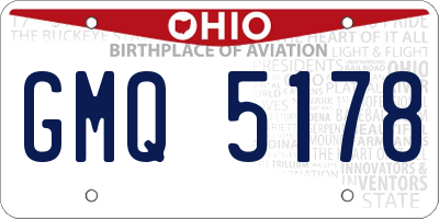 OH license plate GMQ5178