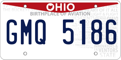 OH license plate GMQ5186