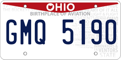 OH license plate GMQ5190