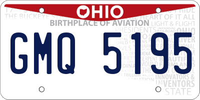 OH license plate GMQ5195