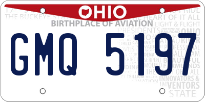 OH license plate GMQ5197