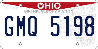 OH license plate GMQ5198