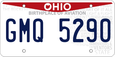 OH license plate GMQ5290