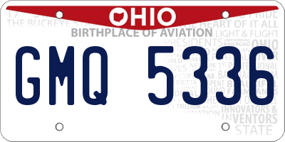 OH license plate GMQ5336