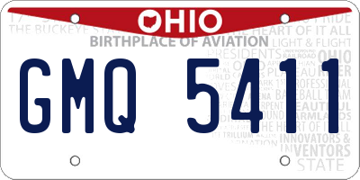 OH license plate GMQ5411