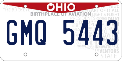 OH license plate GMQ5443