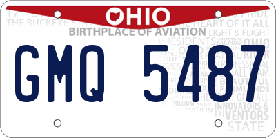 OH license plate GMQ5487