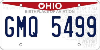 OH license plate GMQ5499