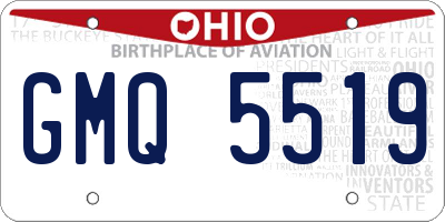 OH license plate GMQ5519