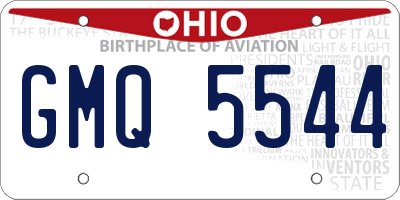 OH license plate GMQ5544