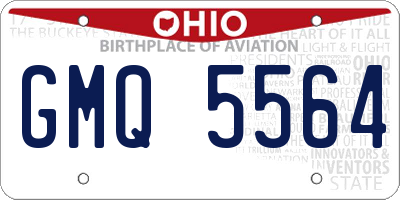 OH license plate GMQ5564