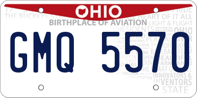 OH license plate GMQ5570