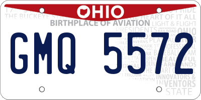 OH license plate GMQ5572