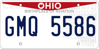 OH license plate GMQ5586