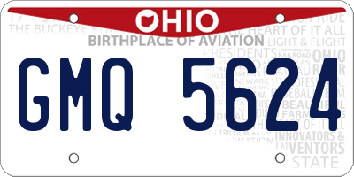 OH license plate GMQ5624