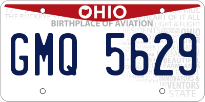 OH license plate GMQ5629