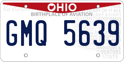 OH license plate GMQ5639