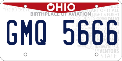 OH license plate GMQ5666