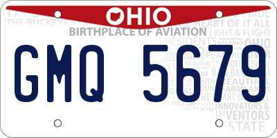 OH license plate GMQ5679