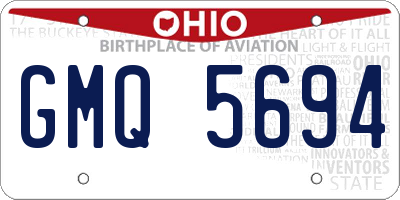 OH license plate GMQ5694