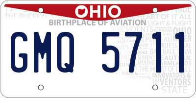 OH license plate GMQ5711