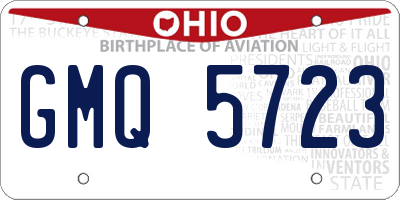 OH license plate GMQ5723