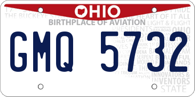 OH license plate GMQ5732