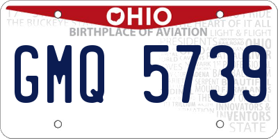 OH license plate GMQ5739