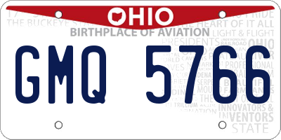 OH license plate GMQ5766