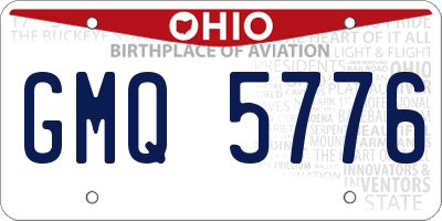 OH license plate GMQ5776