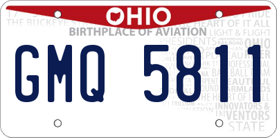 OH license plate GMQ5811