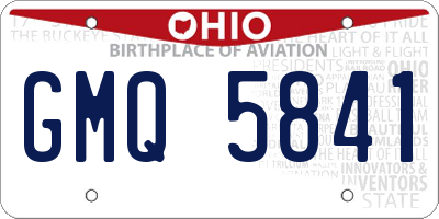 OH license plate GMQ5841