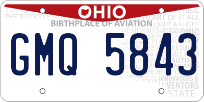 OH license plate GMQ5843