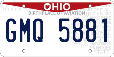 OH license plate GMQ5881