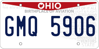 OH license plate GMQ5906