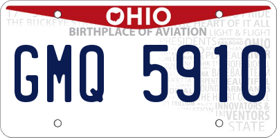 OH license plate GMQ5910